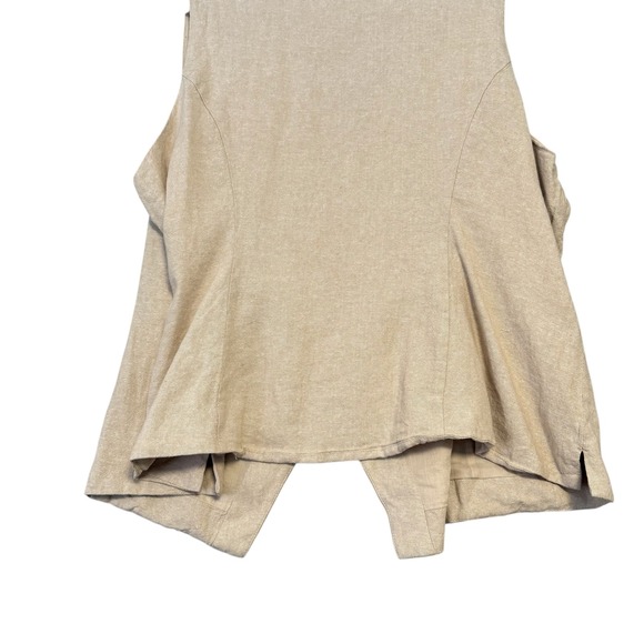 Old Navy | Linen Blend Side Tie Wrap Vest Size XXL - Picture 9 of 13